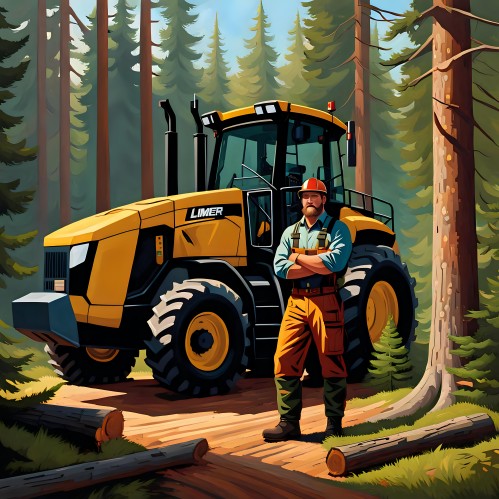 Тракторист на подготовке лесосек, трелевке и вывозке леса