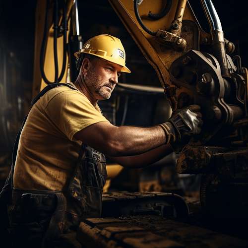 Монтажник шахтного оборудования на поверхности