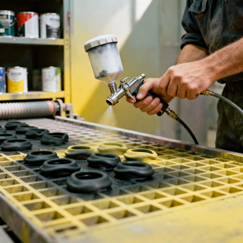 Окрасчик резиновых изделий