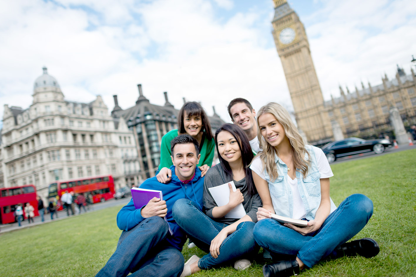 The teenagers from different countries